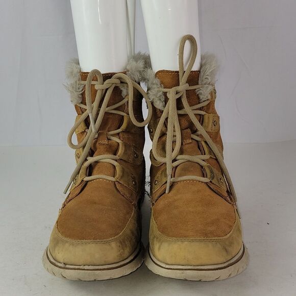 Sorel Joan Explorer Suede Leather Women's Ankle Booties - Picture 12 of 16